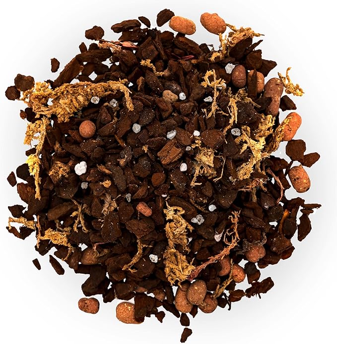 Organic Premium Orchid Soil Mix by Gardenera - Hand Mixed Classic Sphagnum Moss Potting Soil Mix - for Phalaenopsis Orchid - 20 Quart (4 Bags of 5 Quart)