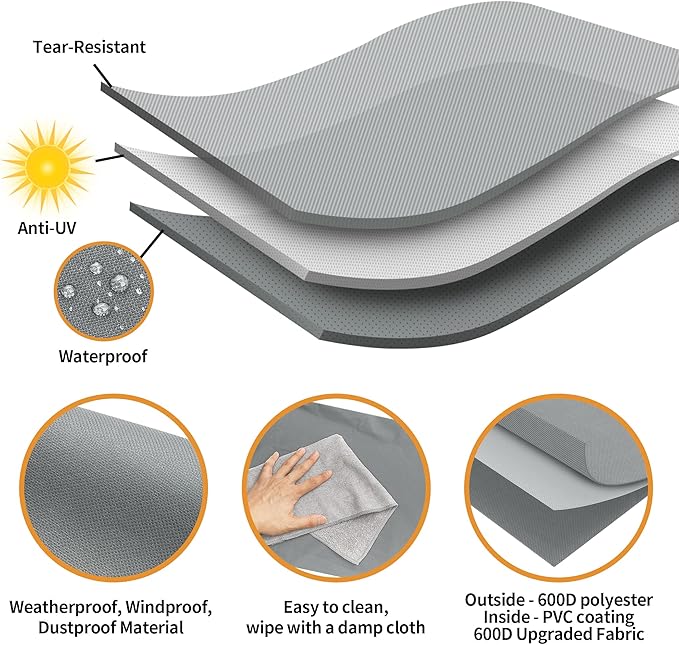 NEXCOVER Heavy Duty BBQ Grill Cover - 30 Inch, Waterproof, Fade Resistant, Rip Resistant for Weber, Brinkmann, Char Broil, Holland, Jenn Air