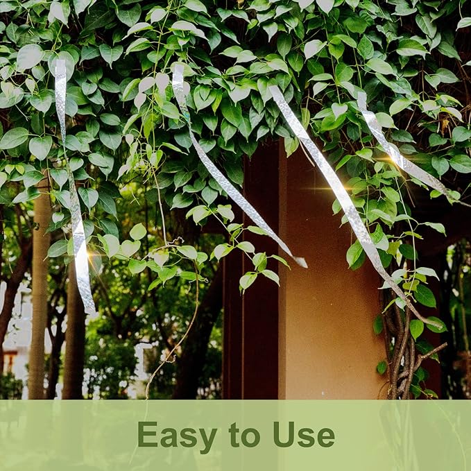 OFFO Bird Reflective Tape, 430 Feet x 1 in Dual-Sided Bird Reflective Tape Outdoor for Garden, Farm, Orchard or Courtyard