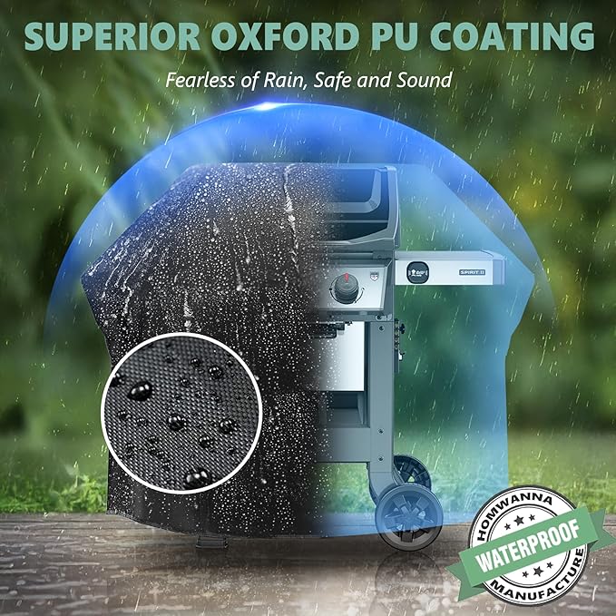 Grill Cover 40 Inch - Small Gas BBQ Cover for Outdoor Grill - 600D Outside Barbecue Covers Waterproof Heavy Duty for Weber, Dyna-glo, Char-Broil, Nexgrill, Brinkmann, Monument and More