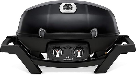 Napoleon TravelQ PRO285 Portable Natural Gas Grill, Black, 2 Burners, Tailgating, Camping, and Small Outdoor Spaces