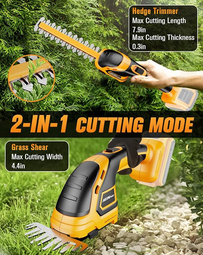 Cordless Leaf Blower and Hedge Trimmer Combo, Compatible with DEWALT 20V MAX Battery (Battery not Included)