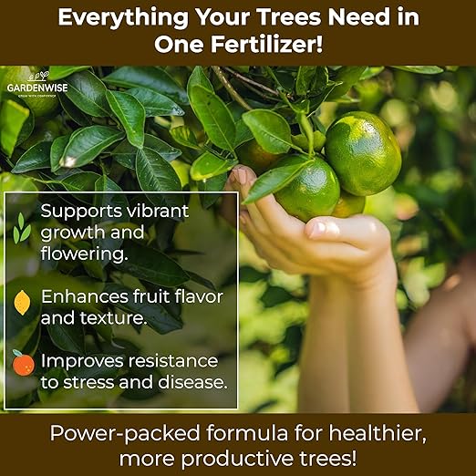 Professional Citrus Fertilizer + Vital Micronutrients; Perfect Balanced NPK for All Citrus; for Indoor and Outdoor Plants; Orange, Lime, Avocado and Lemon Tree Fertilizer (1/2 Quart)