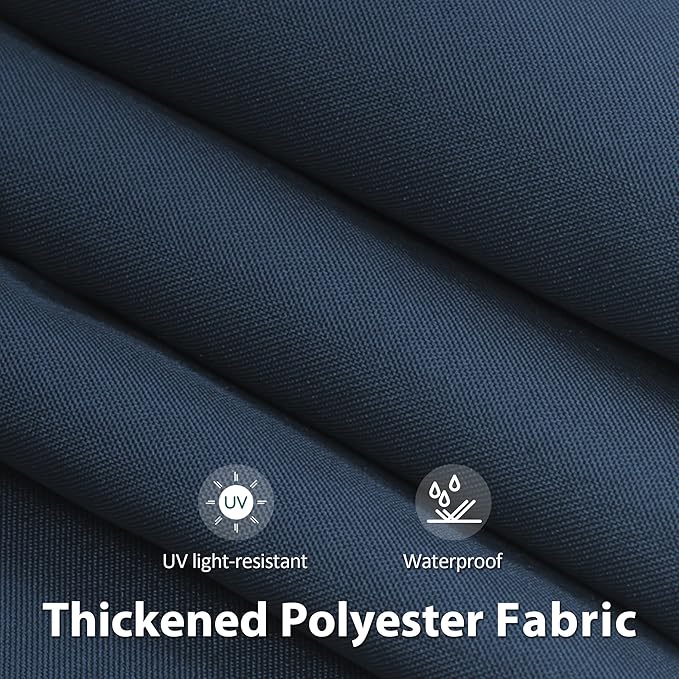 MCombo 9.9 x 7.8 Feet Manual Retractable Patio Door Window Awning Sunshade Shelter Outdoor Canopy,0810 (Dark Blue, 9.9'(L) x 7.8'(W))