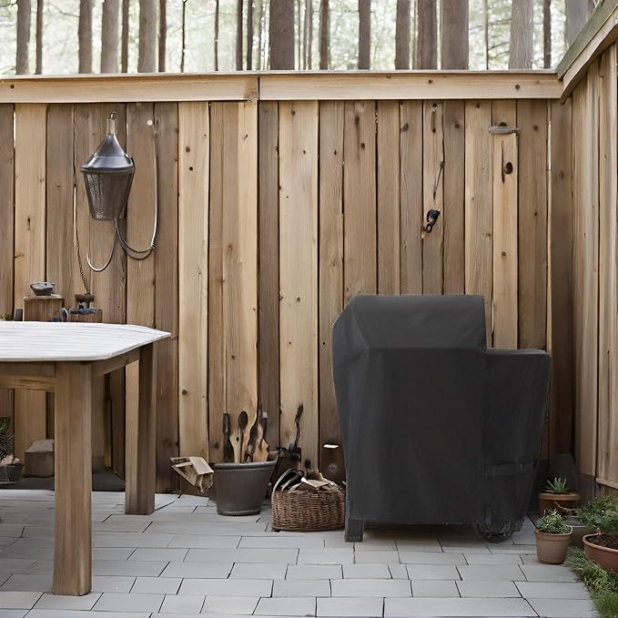 Grill Cover for Weber Searwood 600 Pellet Grill, 600D Waterproof 3400145 Weber Searwood 600 Cover, Outdoor BBQ Accessory, Outdoor Grill Cover