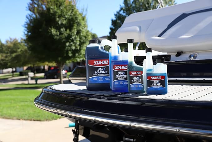 STA-BIL Marine Fuel System Treatment | Full Fuel System Cleaner, Injector Cleaner | Additive for Boats & Watercrafts, In-Season Cleaning & Protection 32oz (6 Pack)