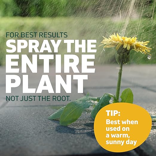 Spruce Weed Killer Refill - Versatile Weed & Grass Killer₂ for Flower Beds, Driveways & Mulch Beds - No Pour, No Mix, No Mess Refill - Kills Dandelions, Crabgrass & More (64 Oz)