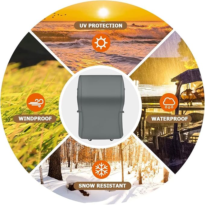 NEXCOVER Heavy Duty BBQ Grill Cover - 30 Inch, Waterproof, Fade Resistant, Rip Resistant for Weber, Brinkmann, Char Broil, Holland, Jenn Air