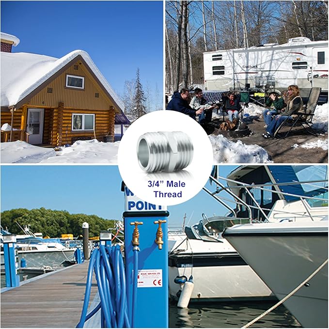 OEBLD Heated Water Hose for Rv (25ft L x 5/8"ID) 4.0 Upgraded Function with Energy Saving Thermostat to Keep Drinking Water Running in down to -45℉, Designed for Campers,with Storage Bag, Anti-Freeze