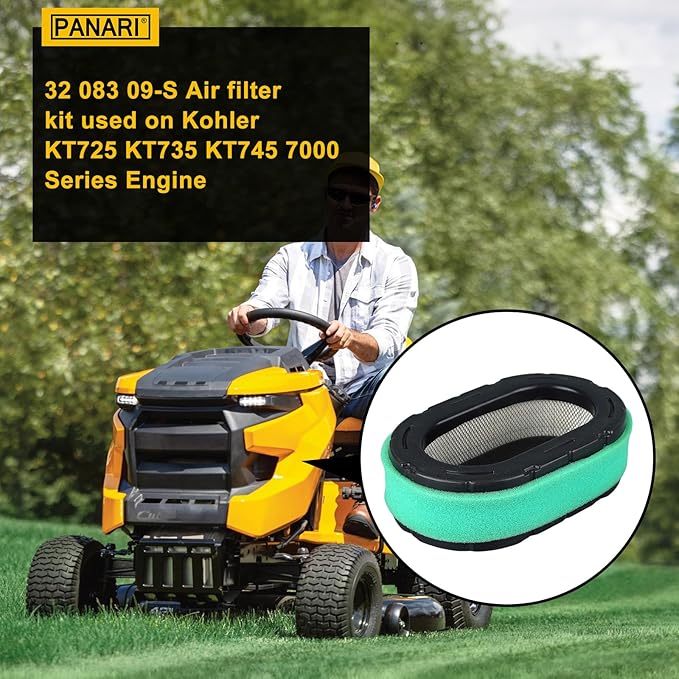 Panari 7000 Series Maintenance Kit 32 083 09-S Air Filter for Kohler KT715 KT725 KT730 KT735 KT740 KT745 KT610 KT620 19HP-26HP Engine Cub Cadet XT1 XT2 Replace KH-32-883-09-S1