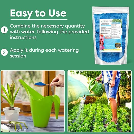 20-20-20 Water-Soluble Fertilizer – Powder for Liquid Plant Food for Indoor & Outdoor Plants, Orchids, Vegetables, Lawns, Flowers – 20 20 20 Fertilizer (10 QUARTS)