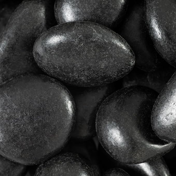 MSI Decorative Polished Black Pebbles, 0.4 Inch, 40 lb. Bag