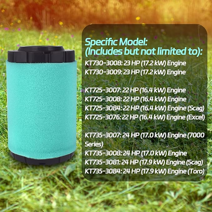 32 083 13-s Air Filter 52 050 02 Oil Filter for Kohler 7000 Series 22HP-26HP KT725 KT735 KT740 KT745 KT735-745 PRO, EKT740-EKT750 Lawn Mower Fits Craftsman MTD Toro SCAG Bad Boy Husqvarna Tractor