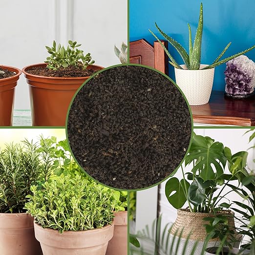 Premium Organic Worm Castings (8 Pounds); 8QT All Natural Soil Additive, Soil Builder, and Fertilizer