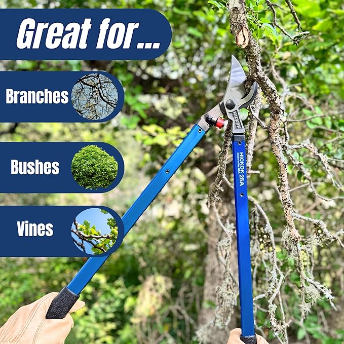 Heavy Duty Loppers for Tree Trimming – 28" Branch Cutter & Pruning Shears with Long Handle | Lightweight Aluminum Tree Trimmer | Professional-Grade Pruner Made in USA