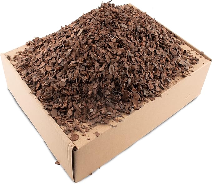 18qt Organic Orchid Potting Bark -Natural Mulch for Potted Plants, Root Development of Orchid Plants and Garden Soil Amendment Mix