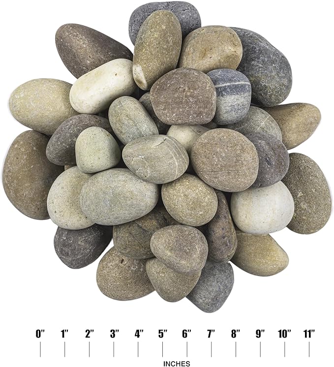 MSI Decorative Polished Multicolor Pebbles, 1.2 inch - 2 inch, 40 lb. Bag (55 Bags/Pallet)