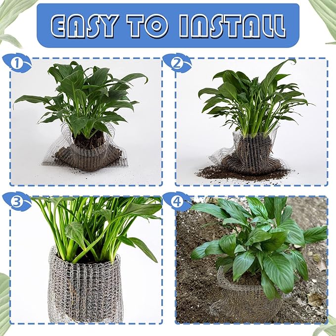 2 Packs 15 Gallon Root Guard Gopher Proof Wire Basket Mole and Vole Mesh Wire Baskets Underground Stainless Steel Wire for Plants