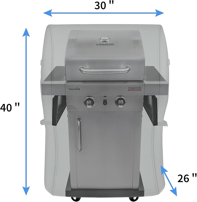 NEXCOVER Heavy Duty BBQ Grill Cover - 30 Inch, Waterproof, Fade Resistant, Rip Resistant for Weber, Brinkmann, Char Broil, Holland, Jenn Air