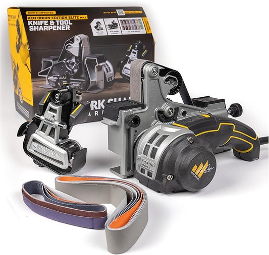 Work Sharp Ken Onion Edition Knife & Tool Sharpener Elite Mk2 - Adjustable Knife Sharpening System with Blade Grinding Attachment