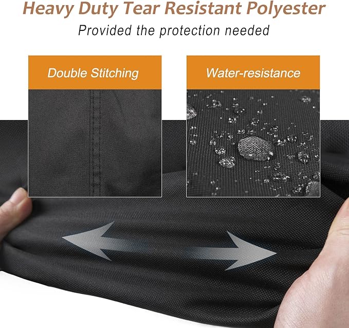 NettyPro Patio Umbrella Cover Outdoor Waterproof Market Umbrella Parasol Cover Fits 6ft to 9ft, Black