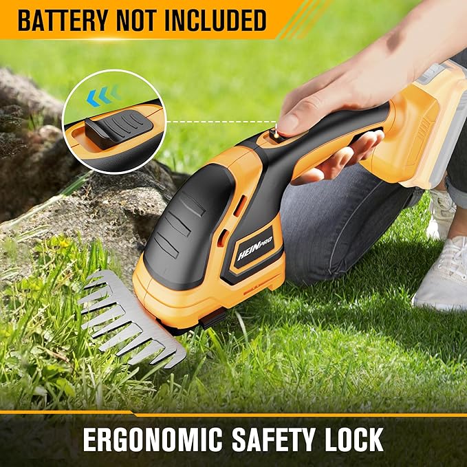 Hedge Trimmer Cordless Compatible with DEWALT 20V MAX Battery (No Battery), Electric Hedge Trimmer Cordless Grass Trimmer, Bush Trimmer Grass Shears Handheld for Yard, Garden, Lawn
