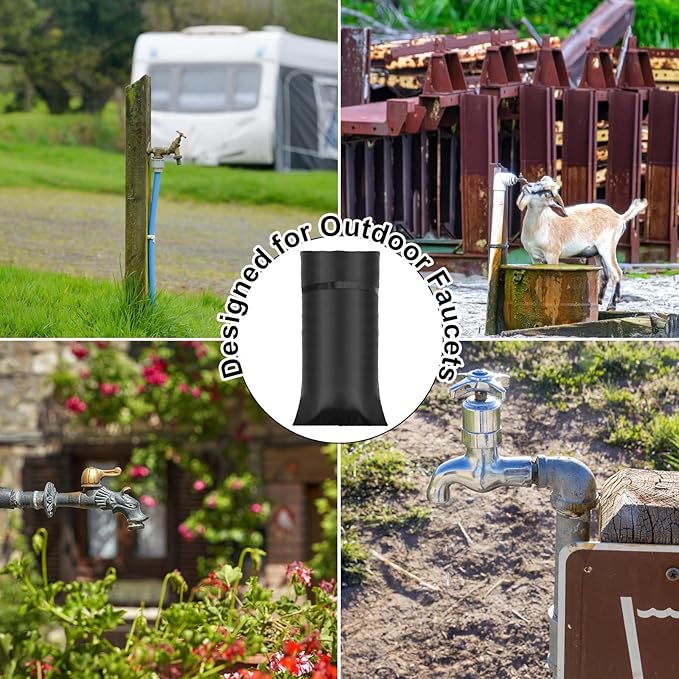 28'' x 15'' Large Faucet Cover for Winter, Outdoor Hydrant Covers Freeze Protection, Waterproof Faucet Sock for Spigot Garden Lawn Yard Farm Bibb Pipe