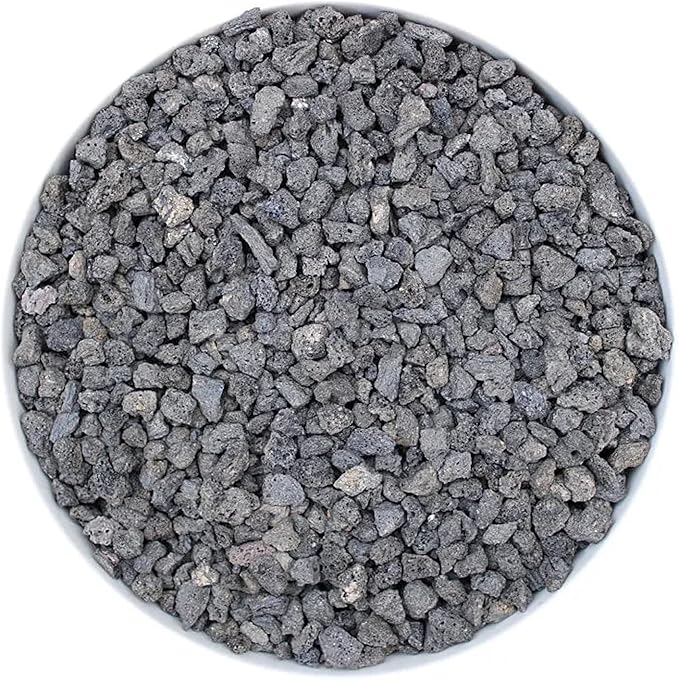 2lb Black Horticultural Lava Rock Soil Additive for Cacti, Vase Fillers, Succulents and Terrarium Plants - No Dyes or Chemicals - 100% Pure Volcanic Rock