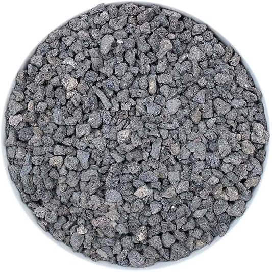 2lb Black Horticultural Lava Rock Soil Additive for Cacti, Vase Fillers, Succulents and Terrarium Plants - No Dyes or Chemicals - 100% Pure Volcanic Rock