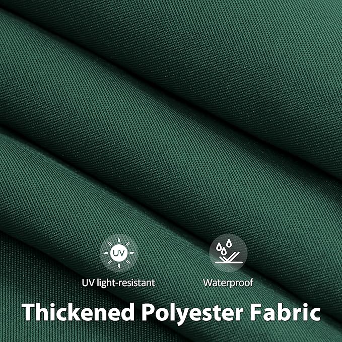 MCombo 11.5x9.5 Feet Manual Retractable Patio Door Window Awning Sunshade Shelter Outdoor Canopy, 1210 (Green, 11.5'(L) x 9.5'(W))