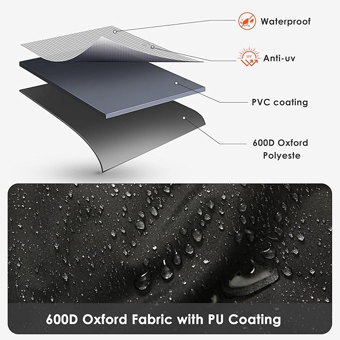 Grill Cover for Weber Genesis II 4 Burner & LX 400 Series, 65 Inch Heavy Duty & Waterproof, Outdoor Cover for Weber Summit 400 Series Grill