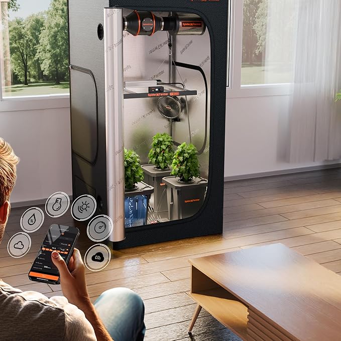 Spider Farmer 4 Inch Inline Duct Fan with RJ12 Speed Controller, 205 CFM Quiet EC Motor, Ventilation Exhaust Fan for Heating Cooling Booster, Grow Tents, Hydroponics, Indoor Gardening