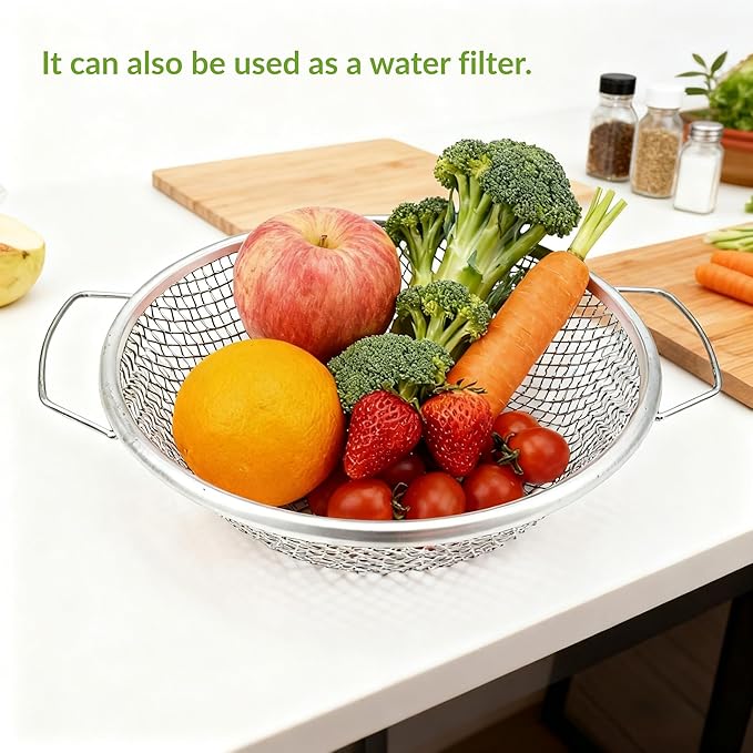 3PCS Soil Sifter for Gardening, Rock Sifter for 5gallon Bucket, Dirt Sifter Compost Sifter, Sifter for Gravel Sawdust Vermicompost, 3mm, 6mm,8mm, Soil Sifter with Handle