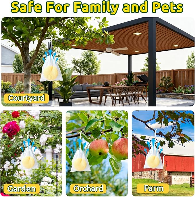 24 Pack Deer Repellent, Deer and Rabbit Repellent Outdoor Deer Deterrent for Plants Flower Vegetable Tree, Deer Rabbit Repeller Keep Deer Rabbit Out of Lawn Garden