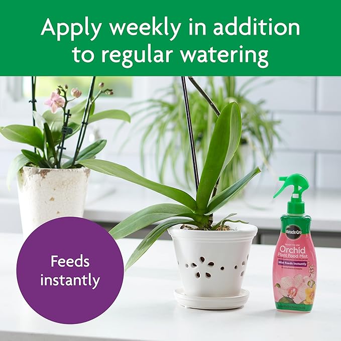 Miracle-Gro Orchid Care Bundle, Includes Potting Mix and Plant Food Mist, For Indoor and Outdoor Container Orchids