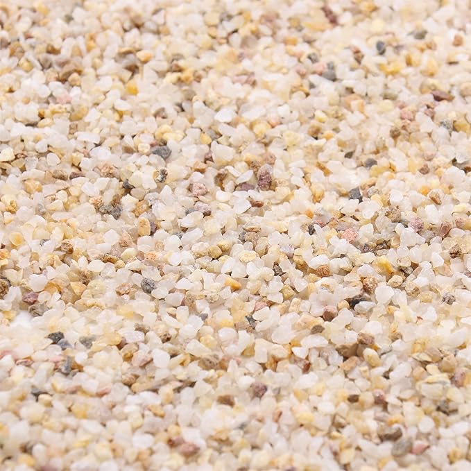 Coarse Sand. Golden Color. 1/8 Inch 5 lbs. for Potting Soil, Succulents, Pots, Plants, Gardening, Indoor, Crafting, Vase Fillers (X-Mini (0.125 Inch), COARSE Sand - Golden, 5)