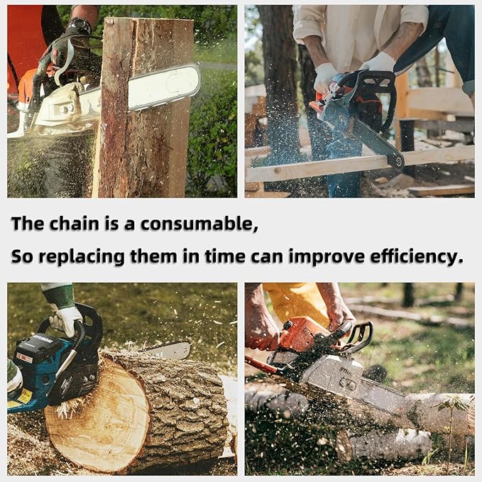 20 Inch Chainsaw Bar & Chain Combo for Stihl 20" 3/8" Pitch, .050" Gauge 72 Drive Links Fits Stihl 030 036 MS360 MS660 MS361 044 MS441 Replacement Chain Saw Bar for STIHL (3 Chains+ 1Bar)