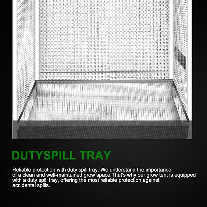 MELONFARM Small Grow Tent for Aerogarden，18”x18”x36” ，Hydroponics Growing System ，Highly Reflective 600D Diamond Mylar Canvas with Ventilation window and Floor Tray for Hydroponic Indoor Plant Growing