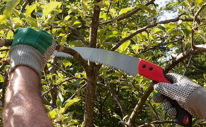 11 Inch Hand Pruning Saw with Saw Blade Enclosure for Garden Trimming Wood Camping Tree Branches