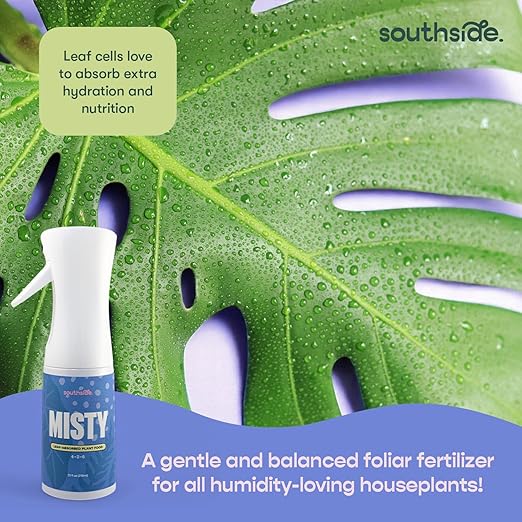 Southside Misty Fertilizer Spray - Leaf-Absorbed Plant Food - Use Year-Round - (4-2-6 NPK) Specialized Nutrition for Humidity-Loving Houseplants - 7.1 fl oz (210ml)