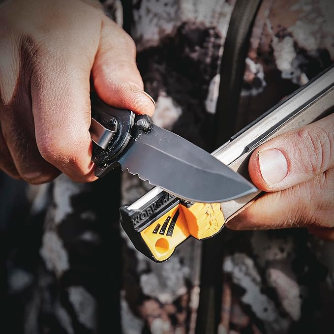 Work Sharp Guided Field Sharpener, Compact Travel Knife Sharpener Tool