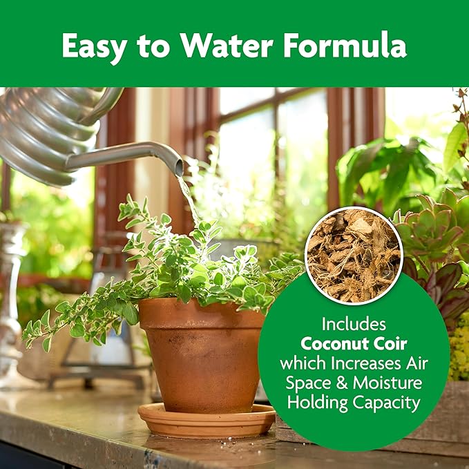 Miracle-Gro Indoor Potting Mix, Blended for a Variety of Houseplants, Feeds for up to 6 Months, 16 qt., 2-Pack