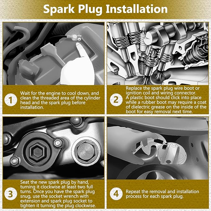 2 Pack Replacement Spark Plug for Toro 81-3250 for NGK BPR6ES 119-1901 121-0186 121-0396 89947 ST31234 ST62113 Lawn Mower Models