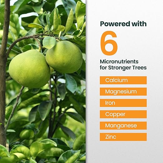 32oz Citrus Fertilizer - Makes 32 Gallons of 2-in-1 Citrus Tree Fertilizer for Lemon Trees Live Plants & More, 4-3-6 NPK Tree Food with Macronutrients + Micronutrients for Growth and Juicy Fruits