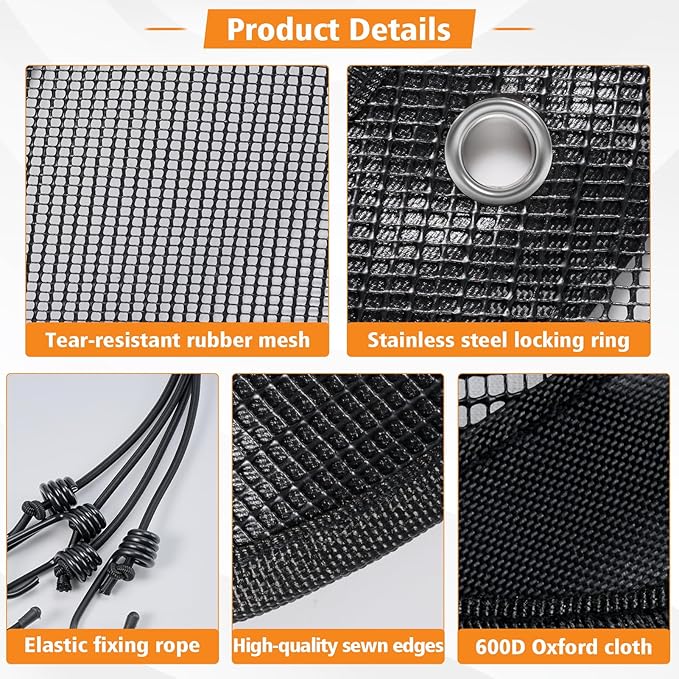 28'' X 28'' Central Air Conditioner Covers for Outside Units,Top Universal AC Unit Mesh Covers Outdoor,Breathable AC Condenser Cover for All Seasons