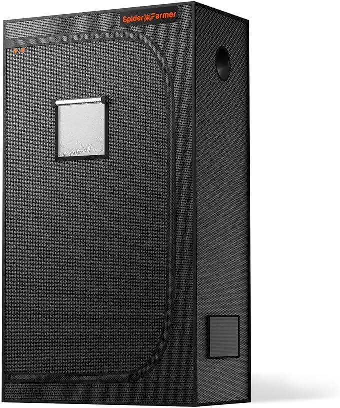 Spider Farmer 3x2 Grow Tent Pro-Grade, 36"x20"x63", with Observation Window and Floor Tray, 1680D Thicken Mylar Canvas for Indoor Hydroponic Growing for SF1000, SE1500, G1500