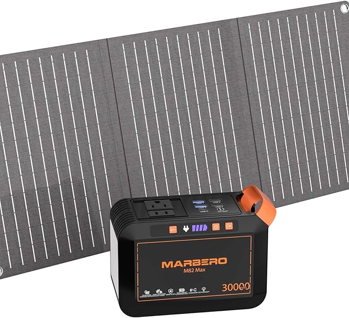 MARBERO Carrying Case for Power Station Compatible with M168 M270 Portable Power Bank Carrying Storage with Waterproof Fabric for Outdoor Camping (Bag Only)