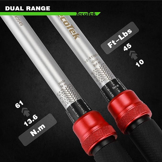 11Pcs 3/8" Drive Spark Plug Socket Set with Click Torque Wrench, Spark Plug Gapper, Universal Joint, Extension Bar, 9/16", 5/8", 3/4", 13/16", 14, 16 and 18mm, CR-V Sockets with Rubber Rings