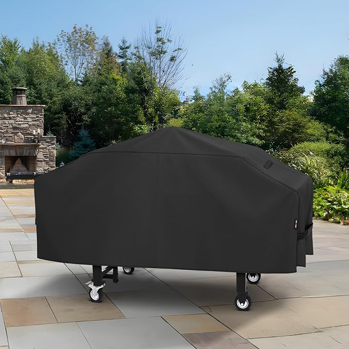 Unicook Griddle Cover for Blackstone 36 Inch Griddle Cooking Station, Waterproof Flat Top Grill Cover with Seam Taping and Support Pole, Heavy Duty Outdoor BBQ Cover for Camp Chef, Nexgrill etc