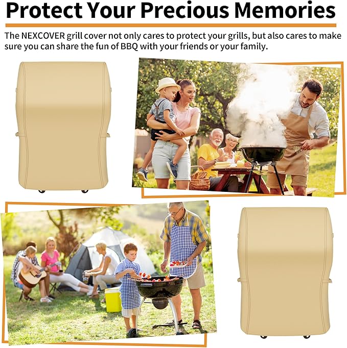 NEXCOVER Grill Cover, 30 Inch Waterproof BBQ Cover, 600D Heavy Duty Gas Grill Cover, Fade Resistant, Rip Resistant Barbecue Cover for Weber,Brinkmann, Char Broil, Holland, Jenn Air